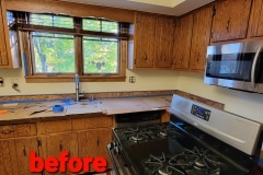 Kitchen tile backsplash & electrical update