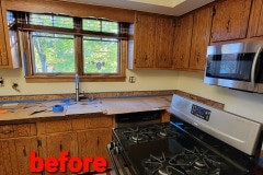 Kitchen tile backsplash & electrical update