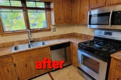 Kitchen tile backsplash & electrical update