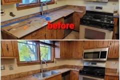Kitchen tile backsplash & electrical update