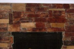 Custom stone Fireplace & Mantle