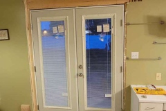 Rotted structure repair & new handicap reinforced french door install