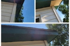 Rodent damage soffit repair