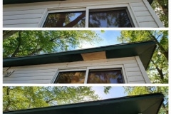 Rodent damage soffit repair