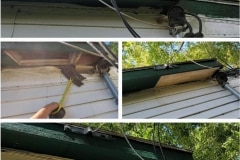 Rodent damage soffit repair